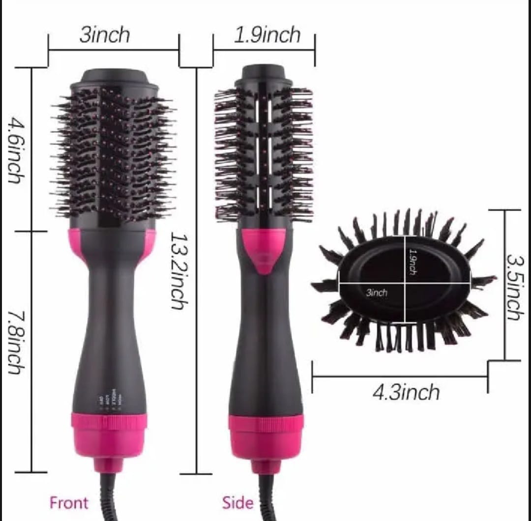 One Step Solution Hot Air Brush(Dryer + Straightner)
