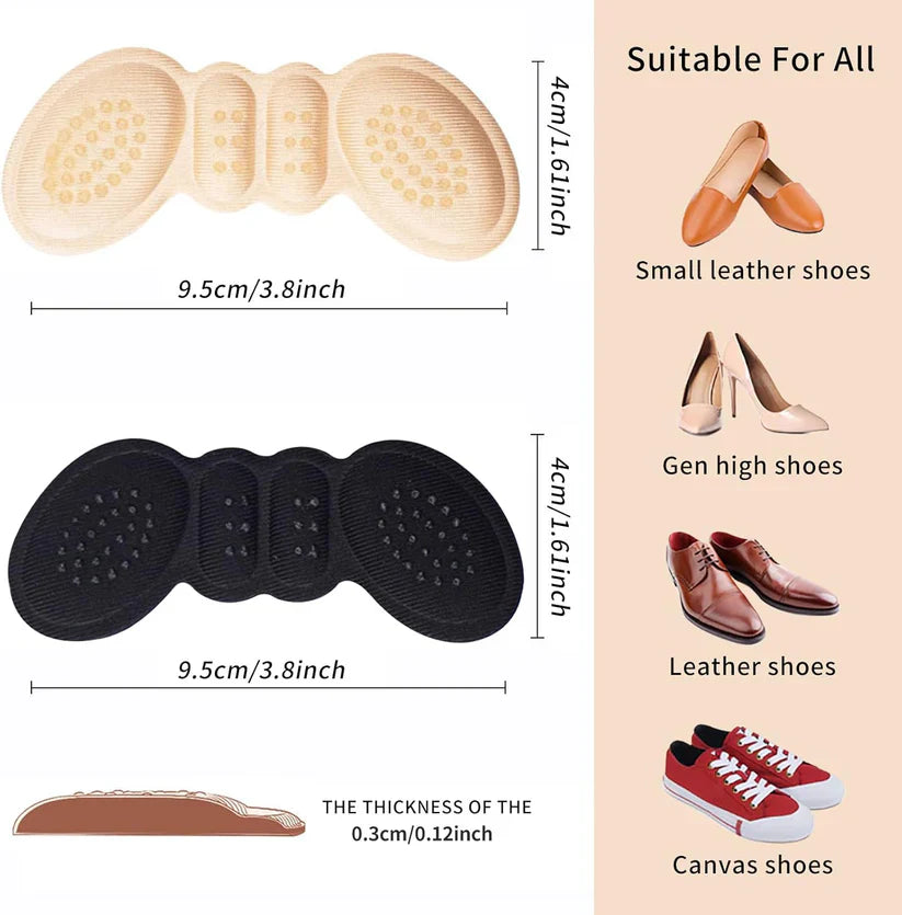 Heel Cushion Pads – 2 Pairs (4 pads)